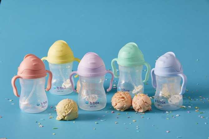 Innowacyjny bidon ze słomką B.box Gelato - Boysenberry