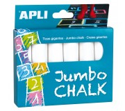 Kredy Białe Jumbo Apli Kids - 6 sztuk