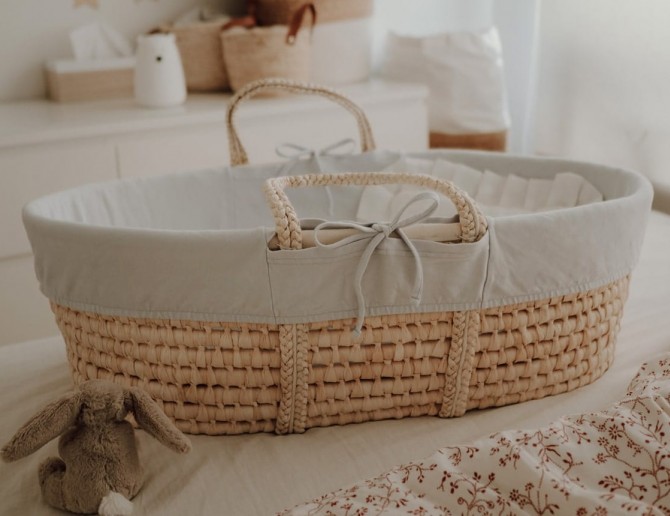 Wyściółka do Kosza Mojżesza AhojBaby - grey