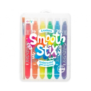 Kredki Żelowe Akwarelowe, Smooth Stix 6 szt. Ooly