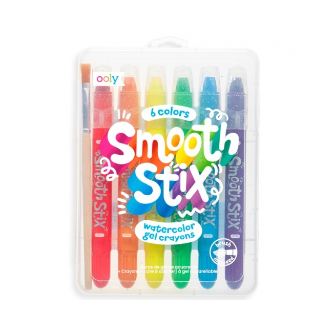 Kredki Żelowe Akwarelowe, Smooth Stix 6 szt. Ooly