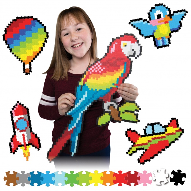 Puzzelki Pixelki Jixelz 1500 elem. Fat Brain Toys - W Powietrzu