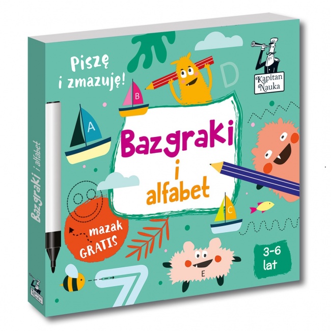Książka Kapitan Nauka. Bazgraki i alfabet 3+