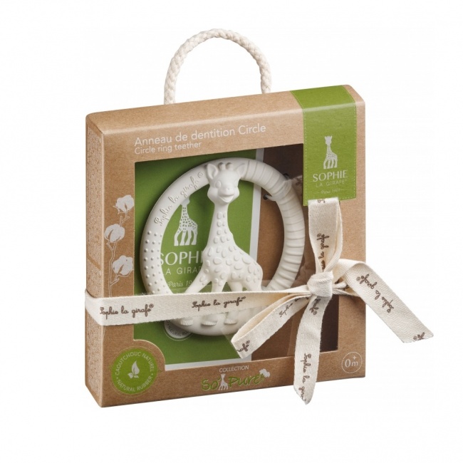 Okrągły gryzak kauczukowy Żyrafa Sophie So’pure