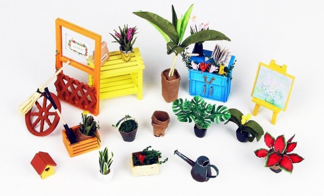 Składany Malowany Model Robotime - Mini Szklarnia