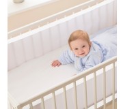 Oddychający ochraniacz do łóżeczka Pur Air PurFlo - Soft White