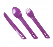 Sztućce turystyczne Lifeventure - Purple