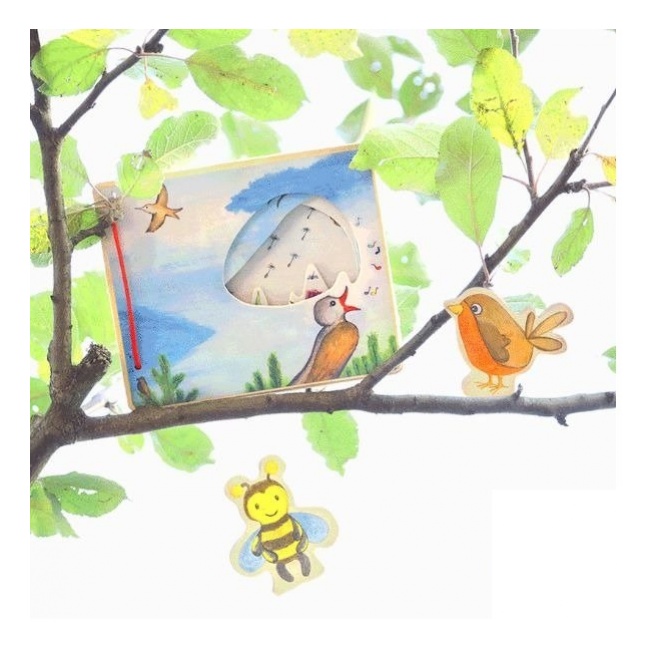 Drewniana książka dla dzieci Small Foot - Świat przestworzy