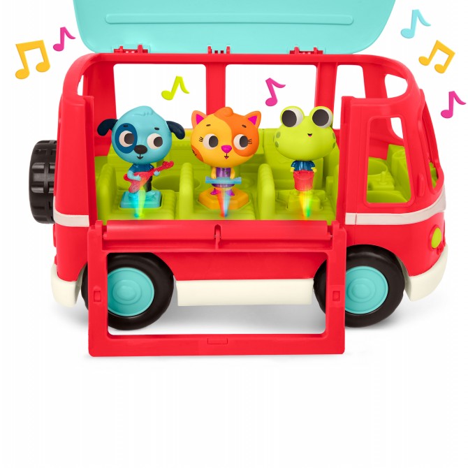 Muzyczny autobus z wesołymi pasażerami B. Toys - Doo B. Doos