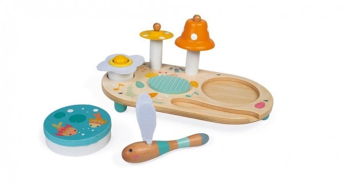 Drewniany muzyczny ministolik Janod -  Pure