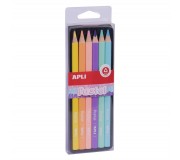 Kredki ołówkowe Jumbo Apli Kids - Pastel