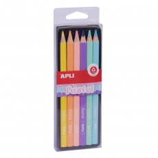 Kredki ołówkowe Jumbo Apli Kids - Pastel