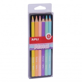 Kredki ołówkowe Jumbo Apli Kids - Pastel