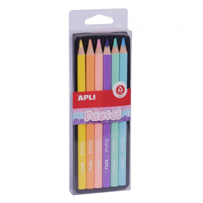 Kredki ołówkowe Jumbo Apli Kids - Pastel
