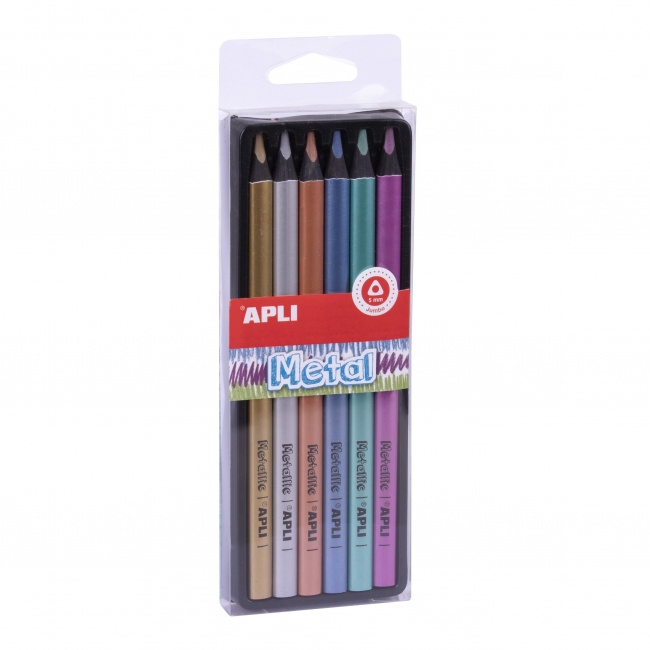 Kredki ołówkowe Jumbo Apli Kids - Metal