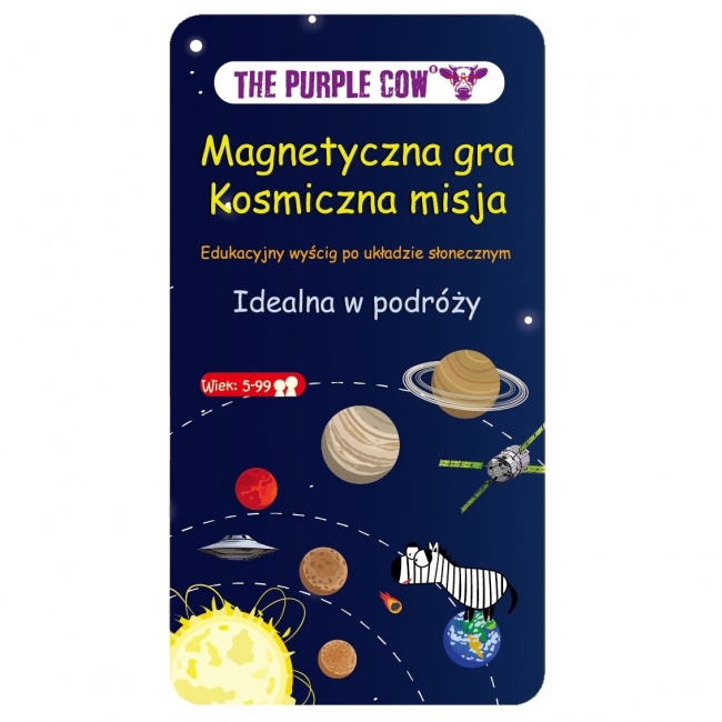 Podróżna gra magnetyczna The Purple Cow - Kosmiczna misja