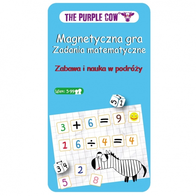 Podróżna gra magnetyczna The Purple Cow - Zadania matematyczne