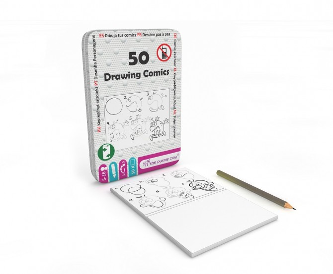 Podróżne łamigłówki The Purple Cow - 50 Rysowanie komiksów