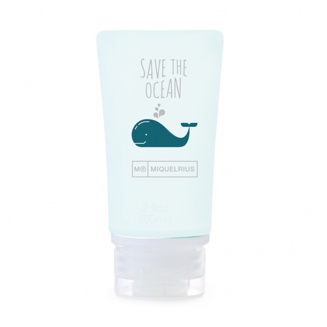 Pojemniczek podróżny Save The Ocean 60 ml - Biały