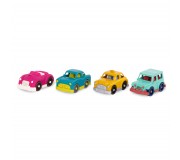 Zestaw 4 małych autek Wonder Wheels Battat - Z kabrioletem