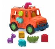 Ciężarówka Safari - z klockami sorterami Wonder Wheels Battat