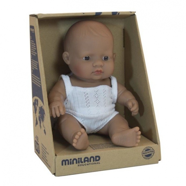 Lalka chłopiec Miniland Baby - Hiszpański 21cm