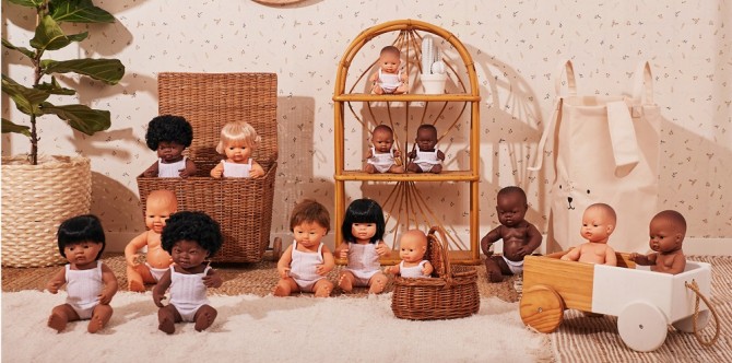Lalka chłopiec Miniland Baby - Hiszpański 21cm