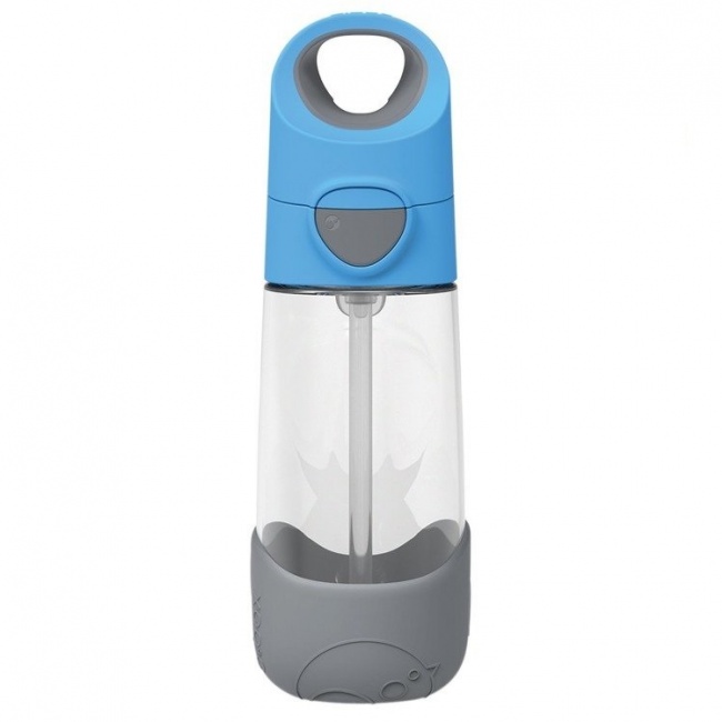 Tritanowa butelka ze słomką 450 ml B.box -  Blue Slate