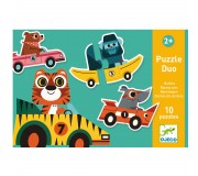 Puzzle Duo Djeco dla najmłodszych - Wyścigówki
