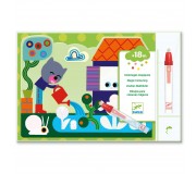 Wodne kolorowanki Djeco - Ukryte w ogrodzie