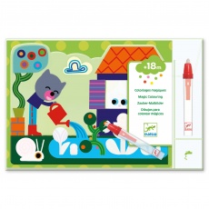 Wodne kolorowanki Djeco - Ukryte w ogrodzie