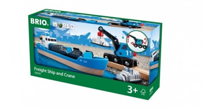 Statek Kontenerowy z Dźwigiem BRIO World