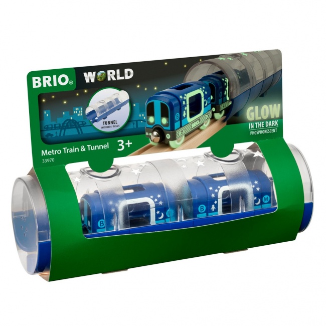 Metro Świecące w Ciemności z Tunelem BRIO World