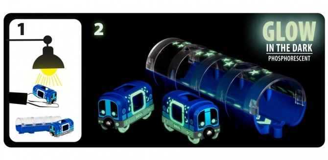 Metro Świecące w Ciemności z Tunelem BRIO World