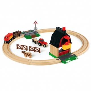 Kolejka Drewniana Na Farmie BRIO World