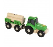 Traktor z Przyczepą i Drewnem BRIO World