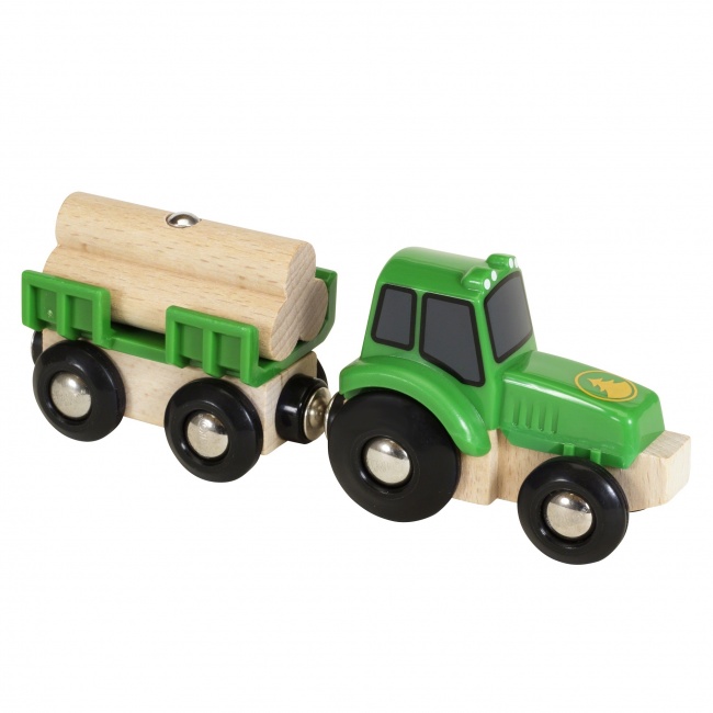 Traktor z Przyczepą i Drewnem BRIO World