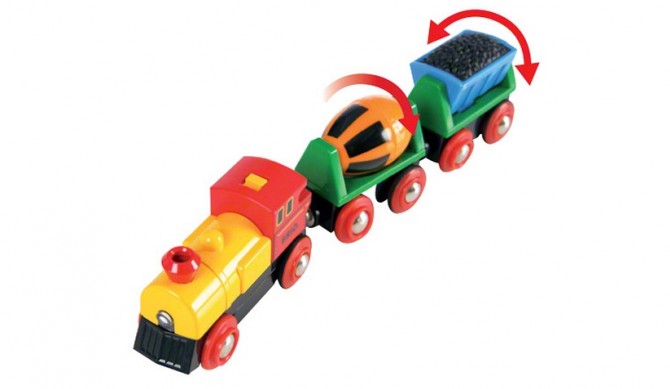 Pociąg na Baterie z Betoniarką BRIO World