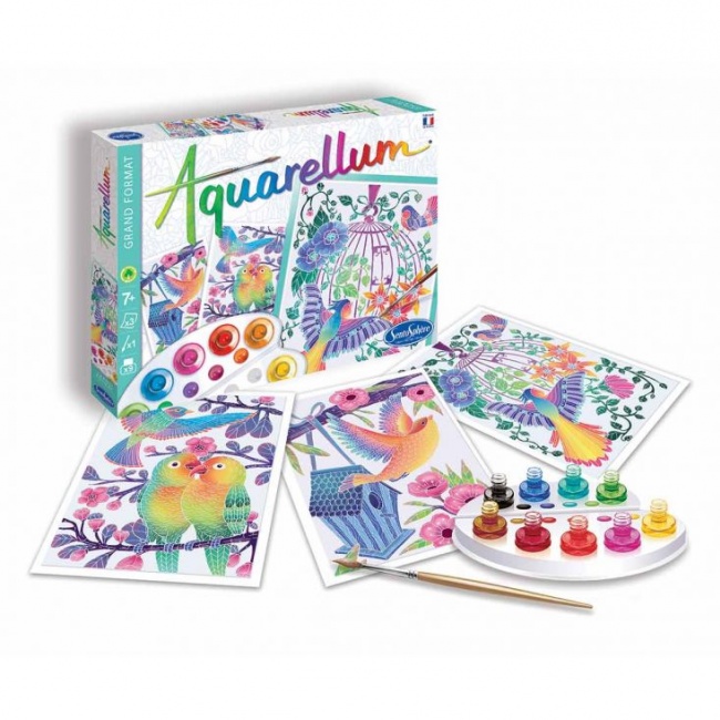 Zestaw do malowania Aquarellum SentoSphere - Ptaki