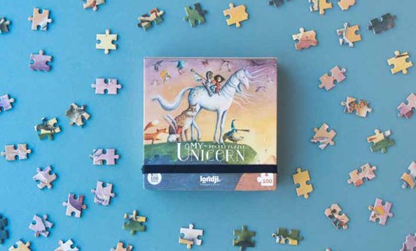 Kieszonkowe puzzle dla dzieci 100 szt Londji - Mój Jednorożec