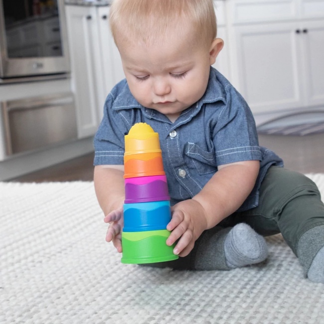 Wieża Bąbelkowa Fat Brain Toys - Dimpl Stack