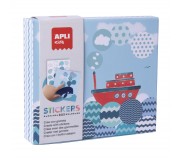 Zestaw z naklejkami Apli Kids - Statek