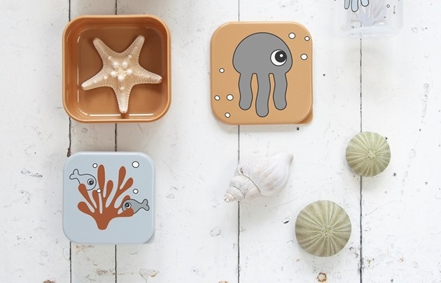 Zestaw Pojemników Done by Deer Sea - Mustard 3szt