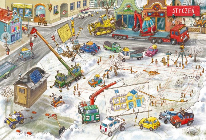 Książka "Rok na placu budowy" wydawnictwo Nasza Księgarnia