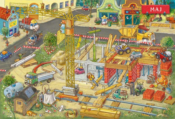 Książka "Rok na placu budowy" wydawnictwo Nasza Księgarnia