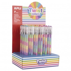 Długopis żelowy Apli - Twist Colors