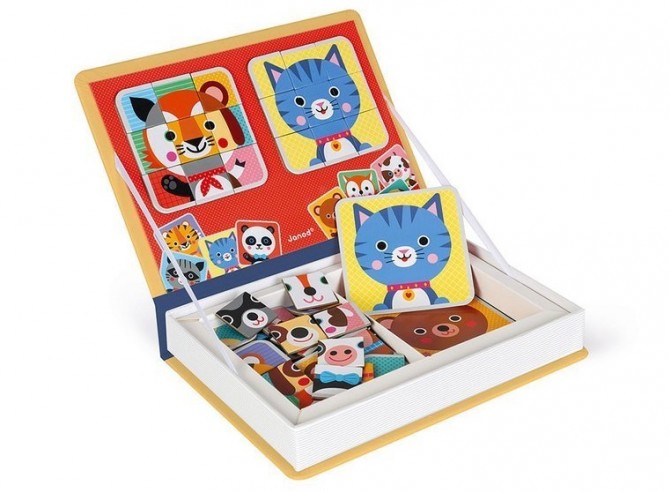 Magnetyczna układanka Magnetibook Janod - Puzzle zwierzątka
