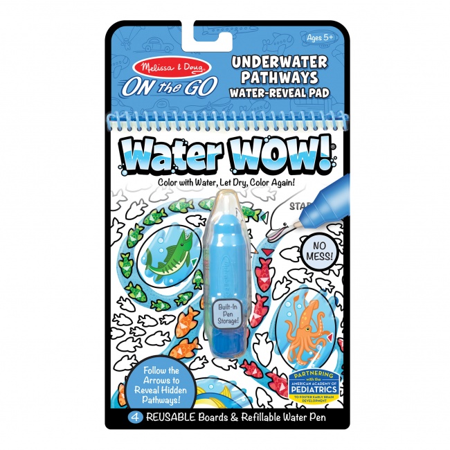 Kolorowanka wodna Water WOW! Melissa & Doug - Ścieżki Pod wodą