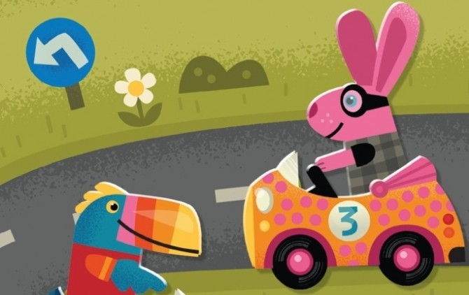 Zestaw z naklejkami wielokrotnego użytku Djeco - Auta