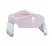 Turystyczny nocnik, nakładka sedesowa 2w1 Potette Plus - różowo-biały